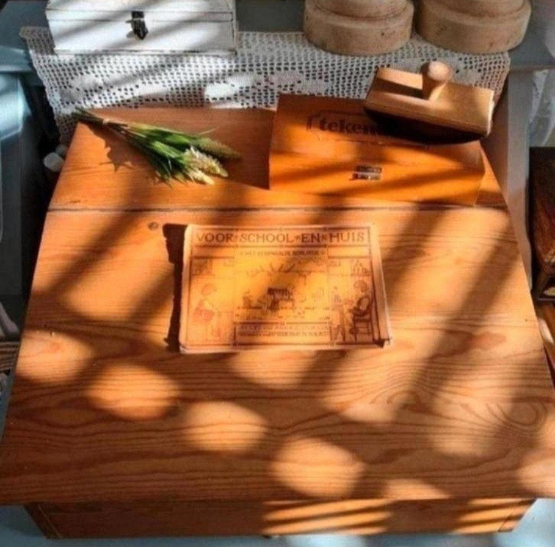 Brocante lessenaar, Ophalen