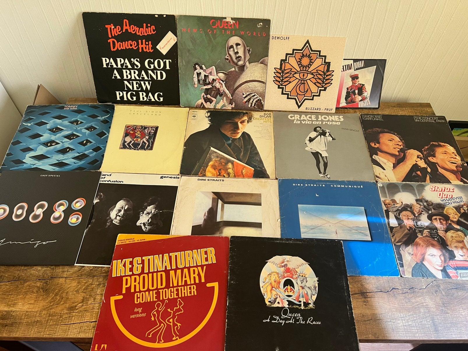 Verzameling LP’s/Vinyl–o.a. Queen,Chef'Special, Dire Straits, LP, Gebruikt, Ophalen of Verzenden, Dubbel-LP