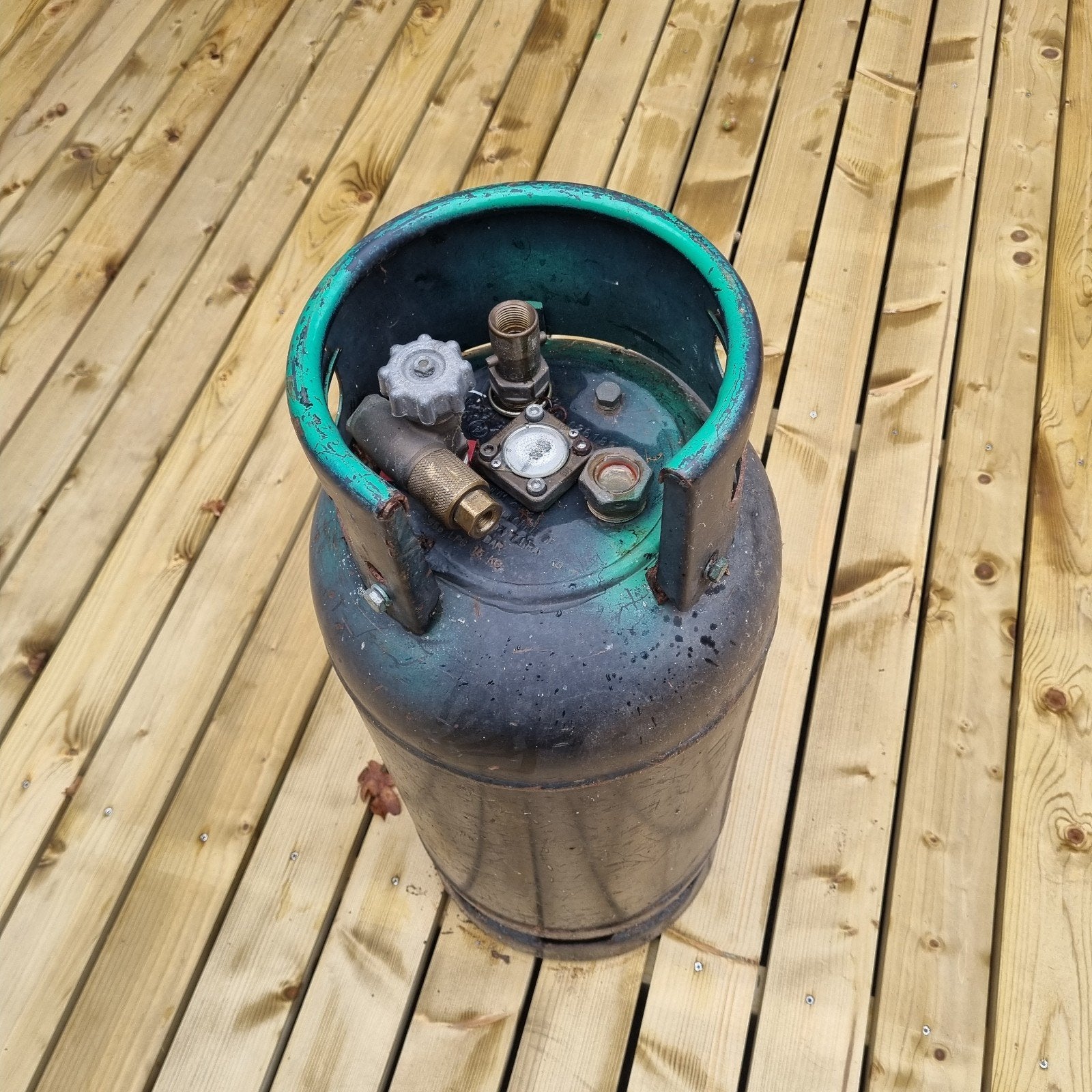 gasfles met drukregelaar - 23L, Ophalen, Gebruikt, Onbekend