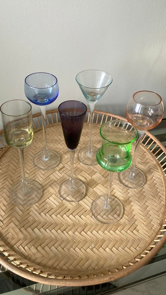 Vintage likeur glaasjes, Antiek en Kunst, Antiek | Glas en Kristal, Ophalen of Verzenden