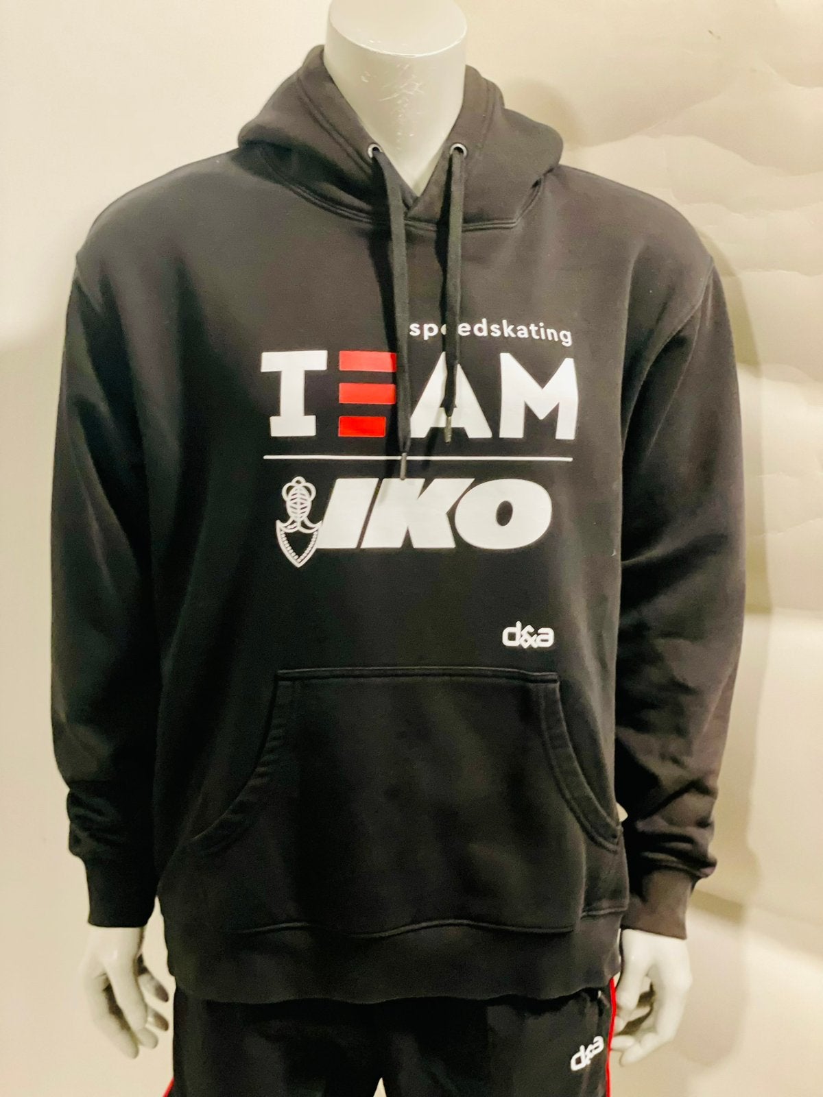 Sportkleding sporttrui met hoody team IKO maat XL d&a, Ophalen of Verzenden, Zo goed als nieuw, Maat 56/58 (XL), Zwart