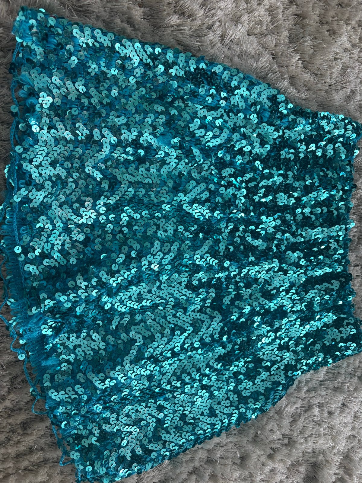 Pailettenrokje turquoise maat 158/164, Ophalen of Verzenden, Gebruikt, 158 t/m 164, Meisje