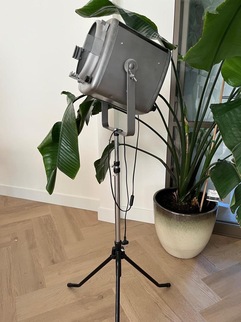 Vintage Theaterlamp op Statief - Industriële Stijl, Ophalen of Verzenden, Zo goed als nieuw