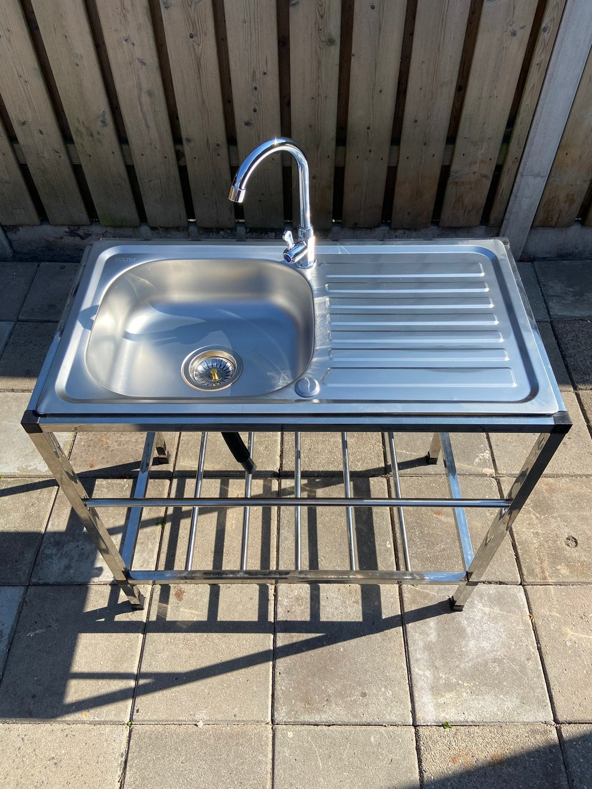 Nieuwe RVS camping - spoelblad - spoelbak - spoeltafel 1 ##, Ophalen of Verzenden, Nieuw, Minder dan 50 cm, Minder dan 100 cm