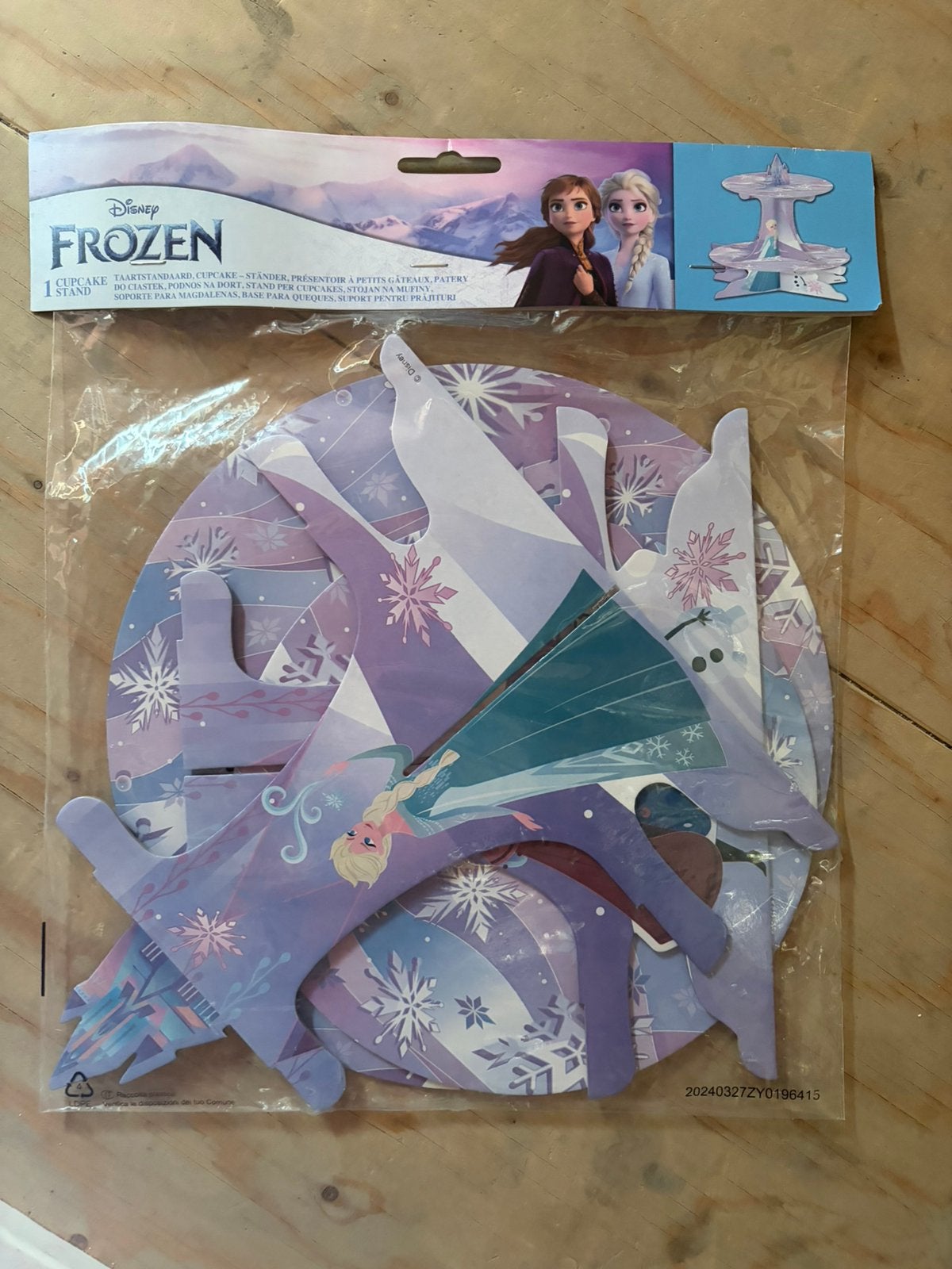 Frozen cupcake standaard, Ophalen of Verzenden, Nieuw, Versiering, Verjaardag