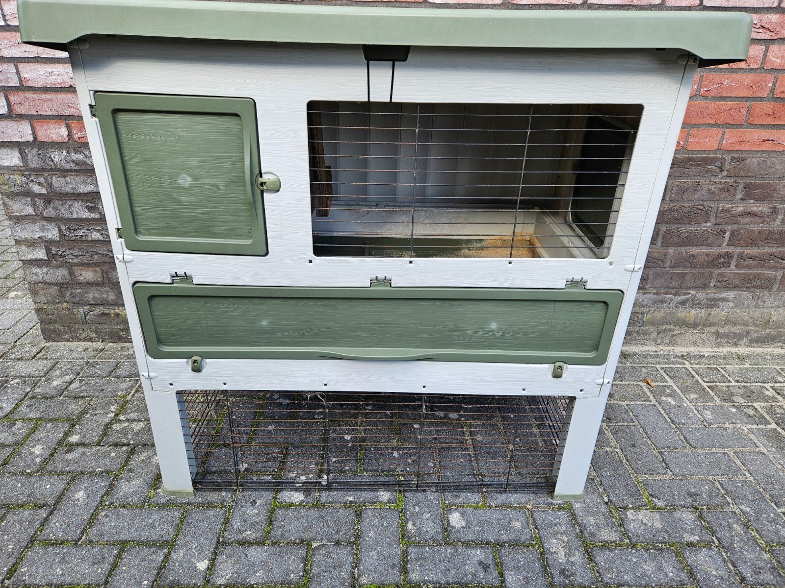 Ferplast konijnenhok kunststof groen/wit 115x73x110, Dieren en Toebehoren, Ophalen, 90 cm of meer, Hok, 110 cm of meer