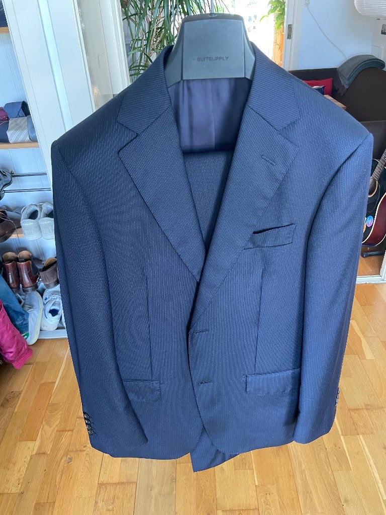 Pak Suitsupply navy 46, Ophalen of Verzenden, Gedragen, Suitsupply, Maat 48/50 (M)