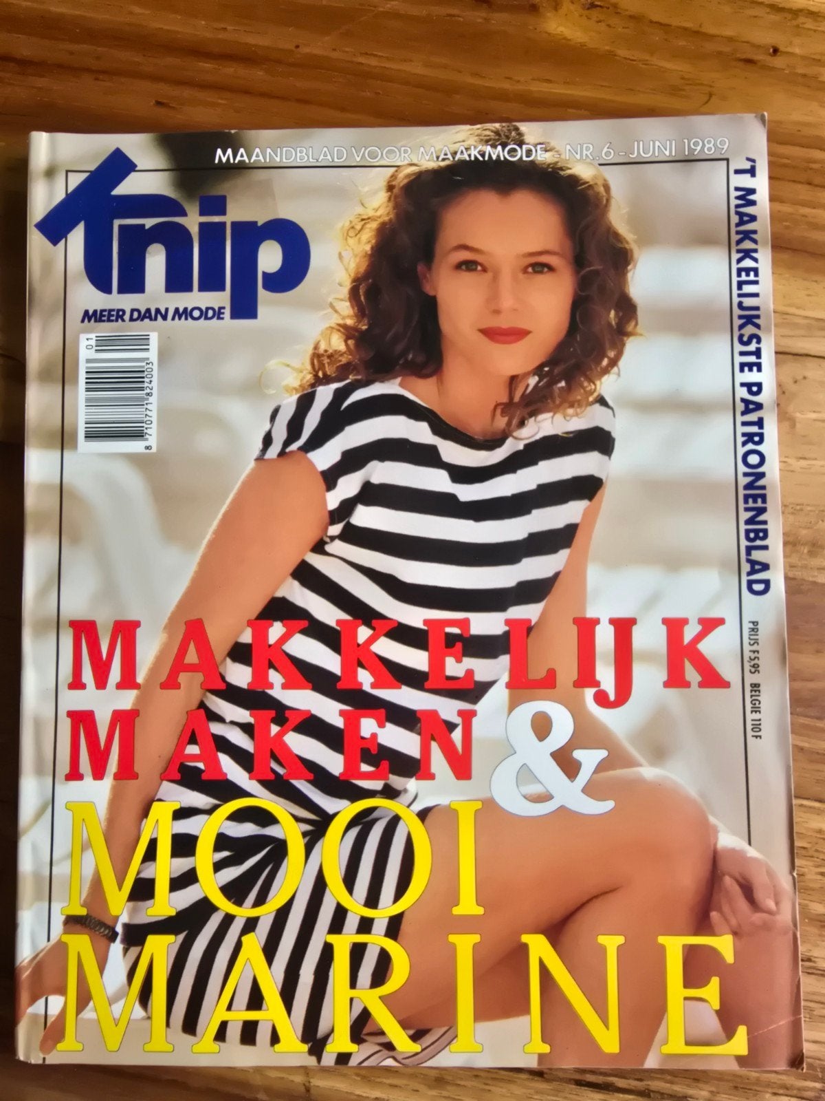Vintage Knip Mode Juni 1989 - Compleet met patronen, Ophalen of Verzenden, Gelezen, Damesbladen