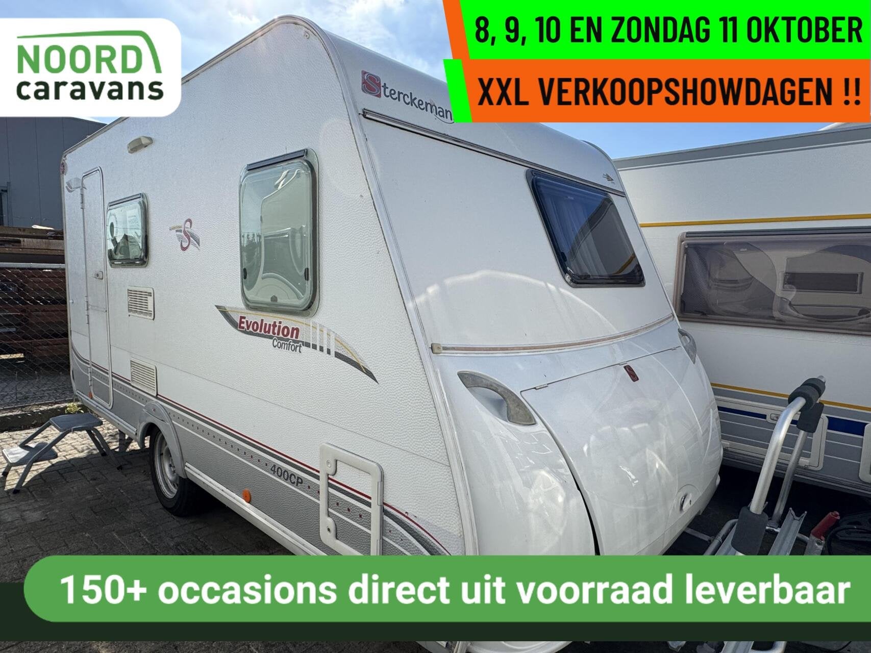Sterckeman EVOLUTION COMFORT 400 CP, FRANSBED, MOVER, Caravans en Kamperen, Mover, Sterckeman, Bedrijf, Treinzit
