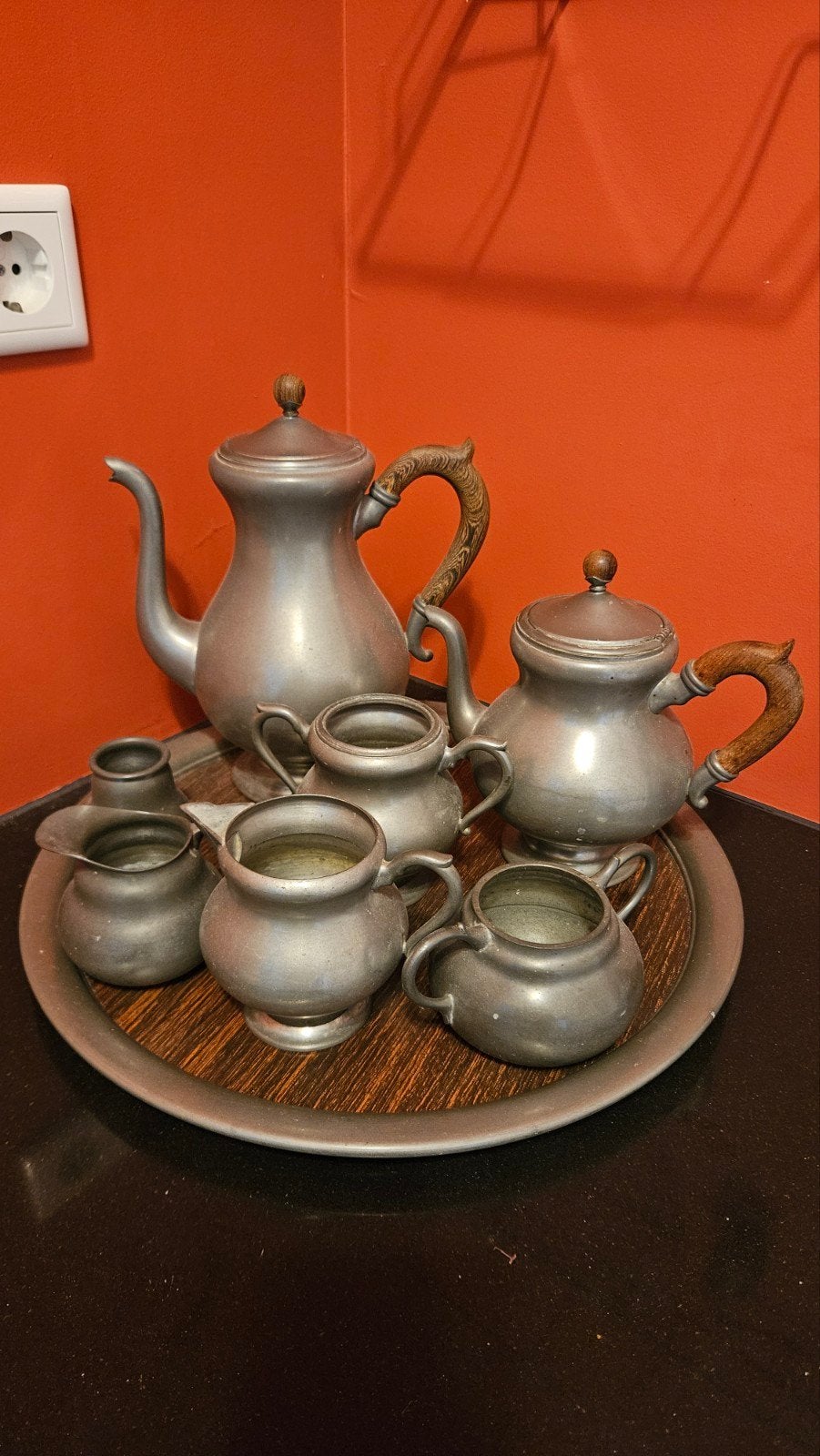 KMD Tiel Royal Holland Pewter Koffieset, Antiek en Kunst, Ophalen