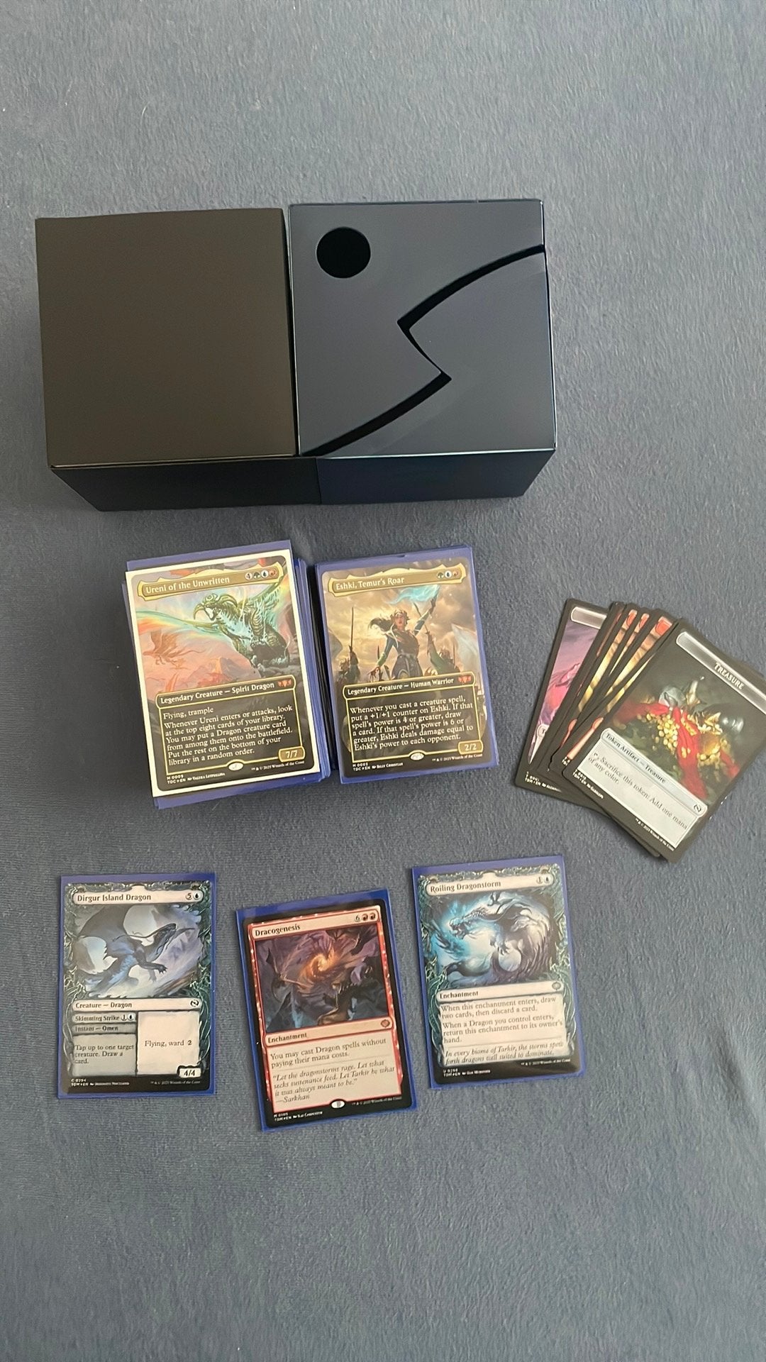 Temur roar, Commander deck (small upgrade), Ophalen of Verzenden, Zo goed als nieuw, Speeldeck