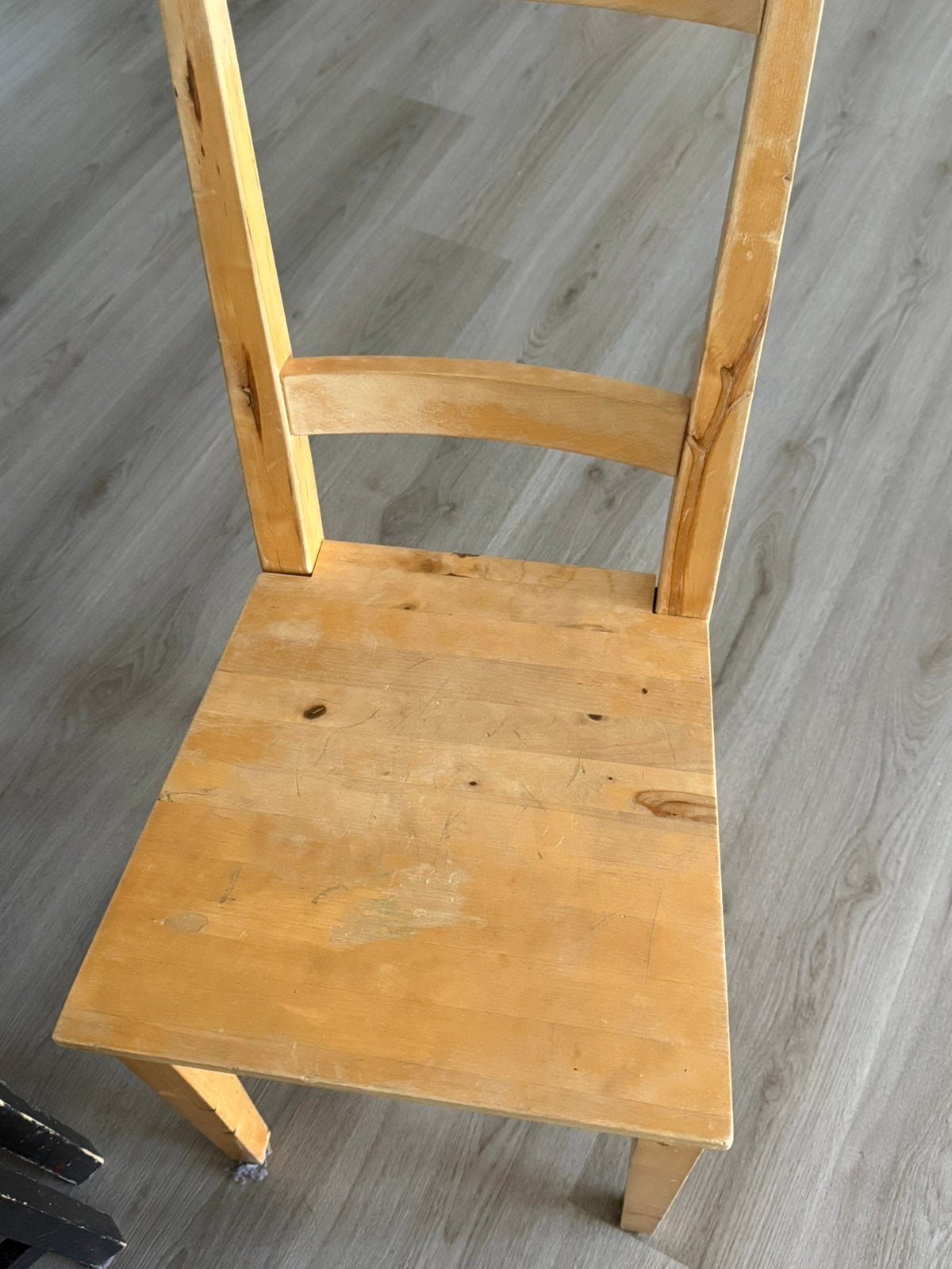 Houten stoelen, Ophalen, Gebruikt, Drie, Zwart