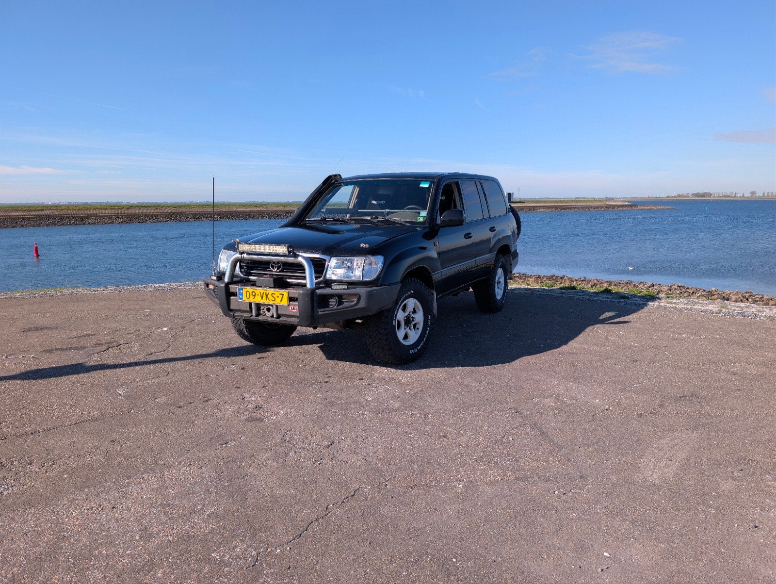 Toyota HDJ100 handbak overlander, Auto's, Stof, 4164 cc, Bedrijf, Vierwielaandrijving