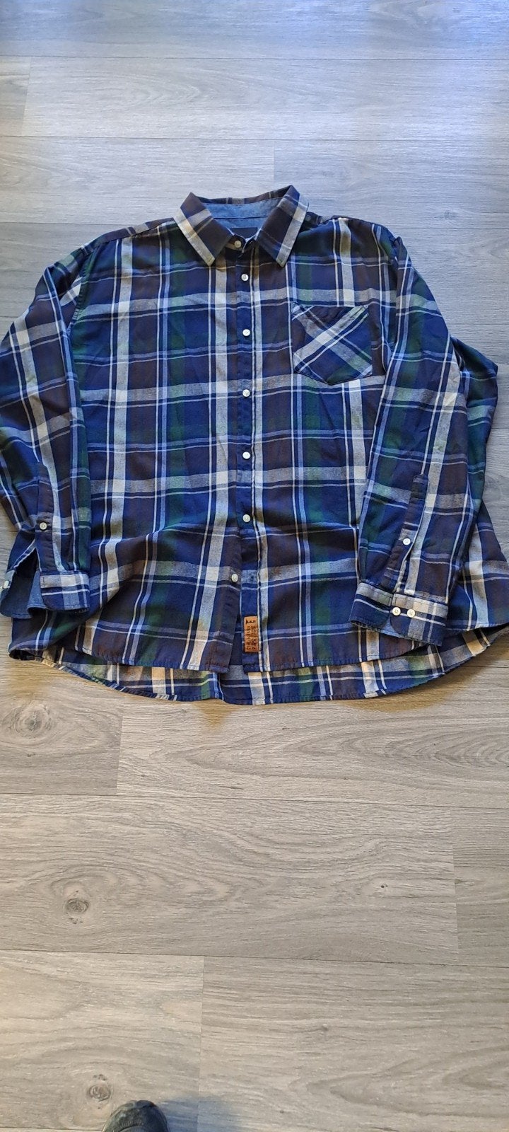 Heren  overhemd, Kleding | Heren, Ophalen, Zo goed als nieuw, Blauw, Halswijdte 43/44 (XL)