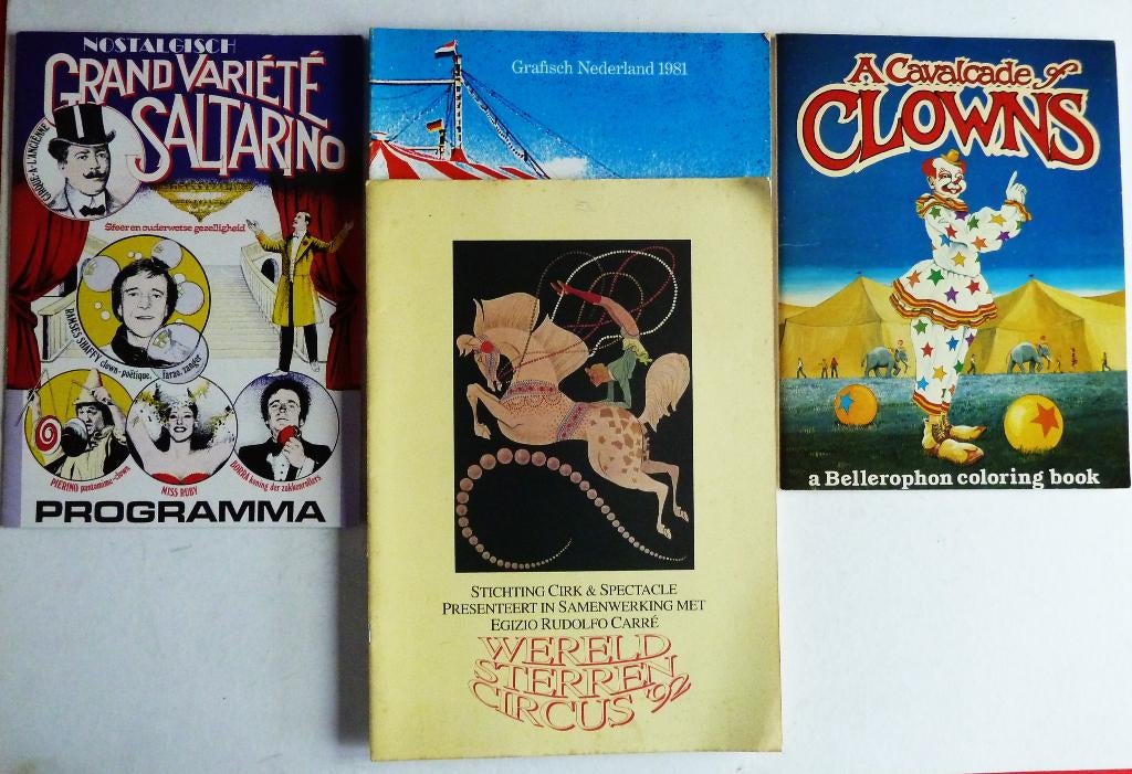 Collectie 4 Circus boeken advertentie 9, Ophalen of Verzenden, Gelezen