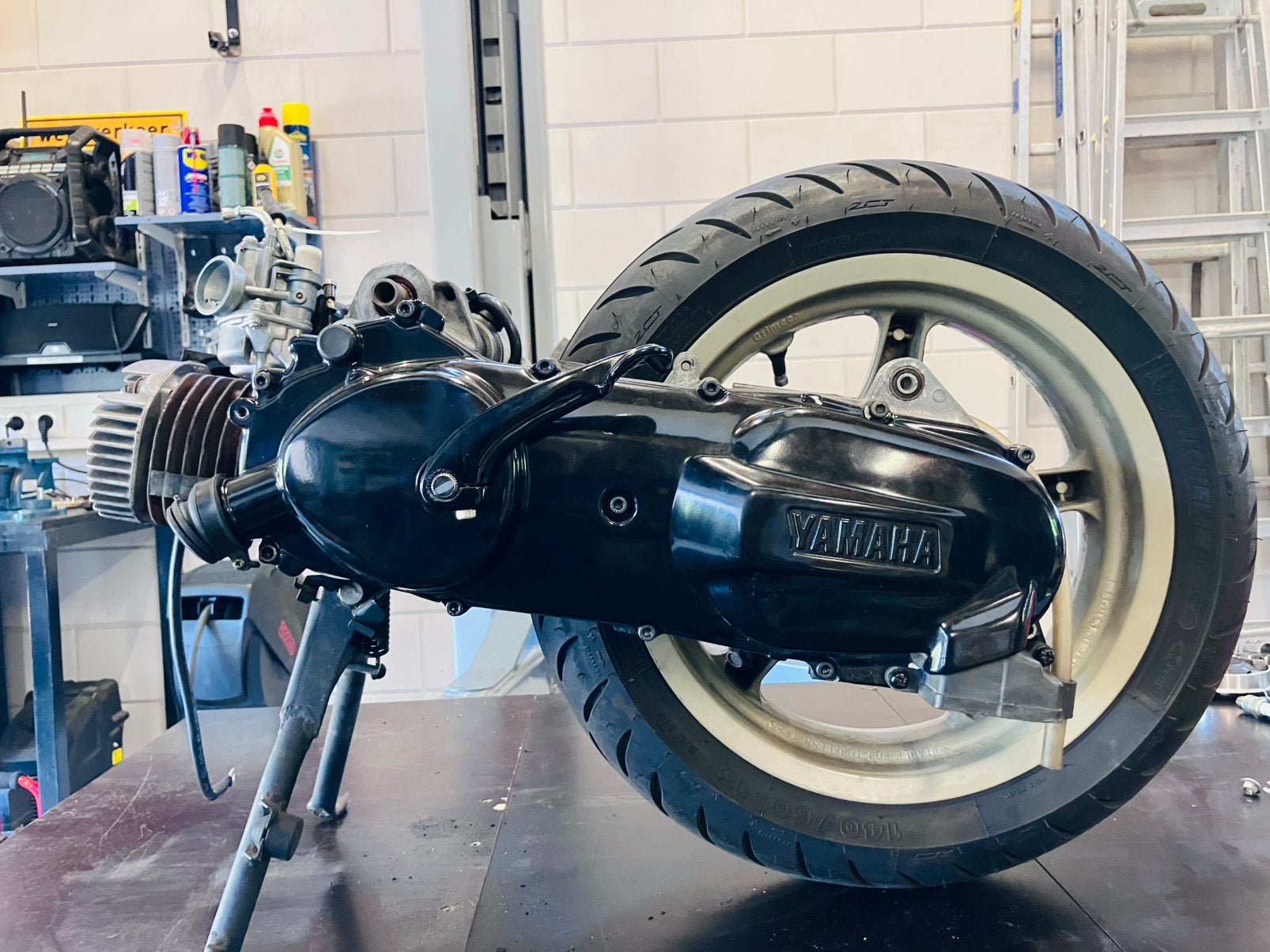 Yamaha Aerox YQ100 2 takt motorblok compleet, Ophalen, Gebruikt, Blok, Yamaha