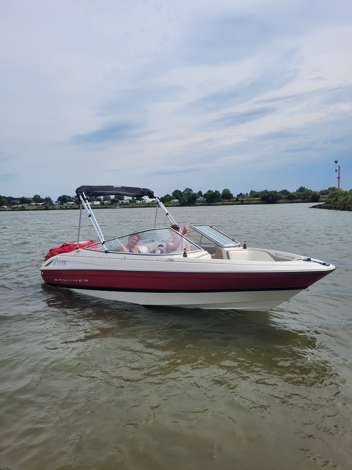 Bayliner 1850ss limited edition met trailer, Ophalen, Binnenboordmotor, Zo goed als nieuw, Bayliner