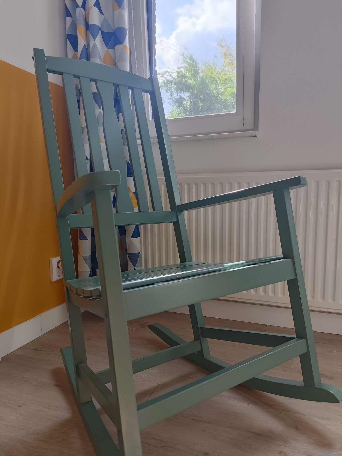 Schommelstoel groen, Ophalen, Gebruikt