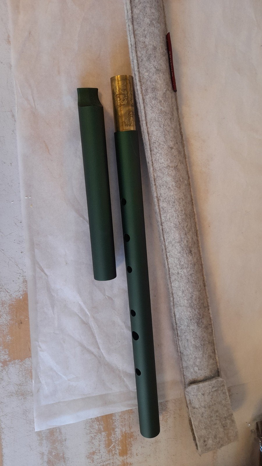 low D groene whistle  MK PRO tinwhistle met etui - Zo goed, Muziek en Instrumenten, Blaasinstrumenten | Overige, Ophalen of Verzenden