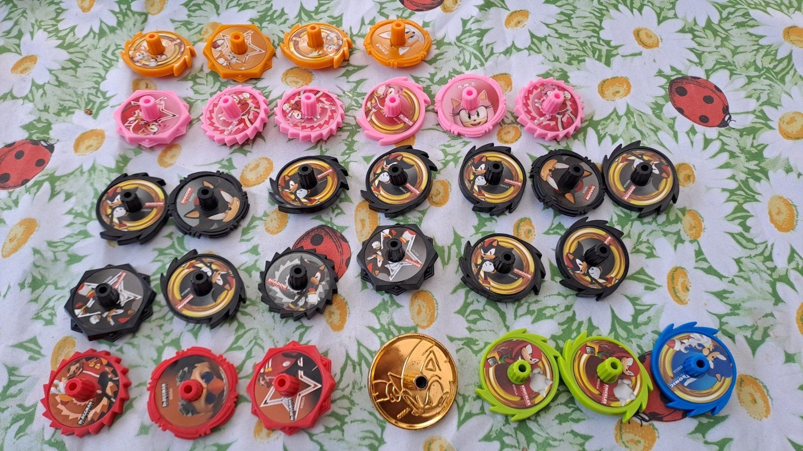 Grote collectie Spinners Plus  / tolletjes - Sonic the Hedge, Onbekend, Ophalen of Verzenden, Onbekend, Onbekend