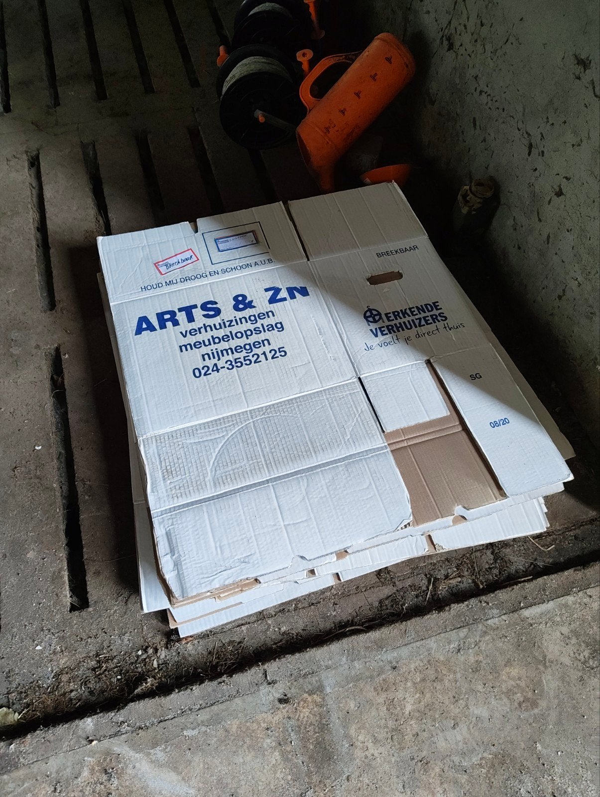 verhuisdozen, Ophalen, Doos, 40 tot 60 cm, 50 tot 75 cm