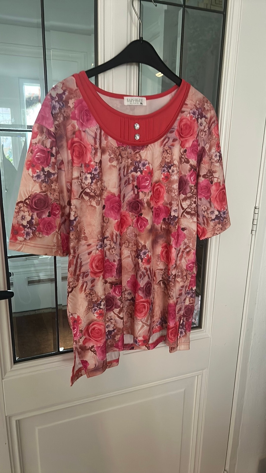 Tshirt met korte mouwen mt XL, Ophalen of Verzenden, Zo goed als nieuw, Meerkleurig, Shirt of Top