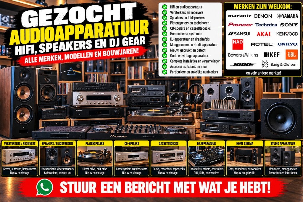 GEZOCHT AUDIO & HIFI – Speakers, versterkers, DJ & meer, Ophalen, Audio