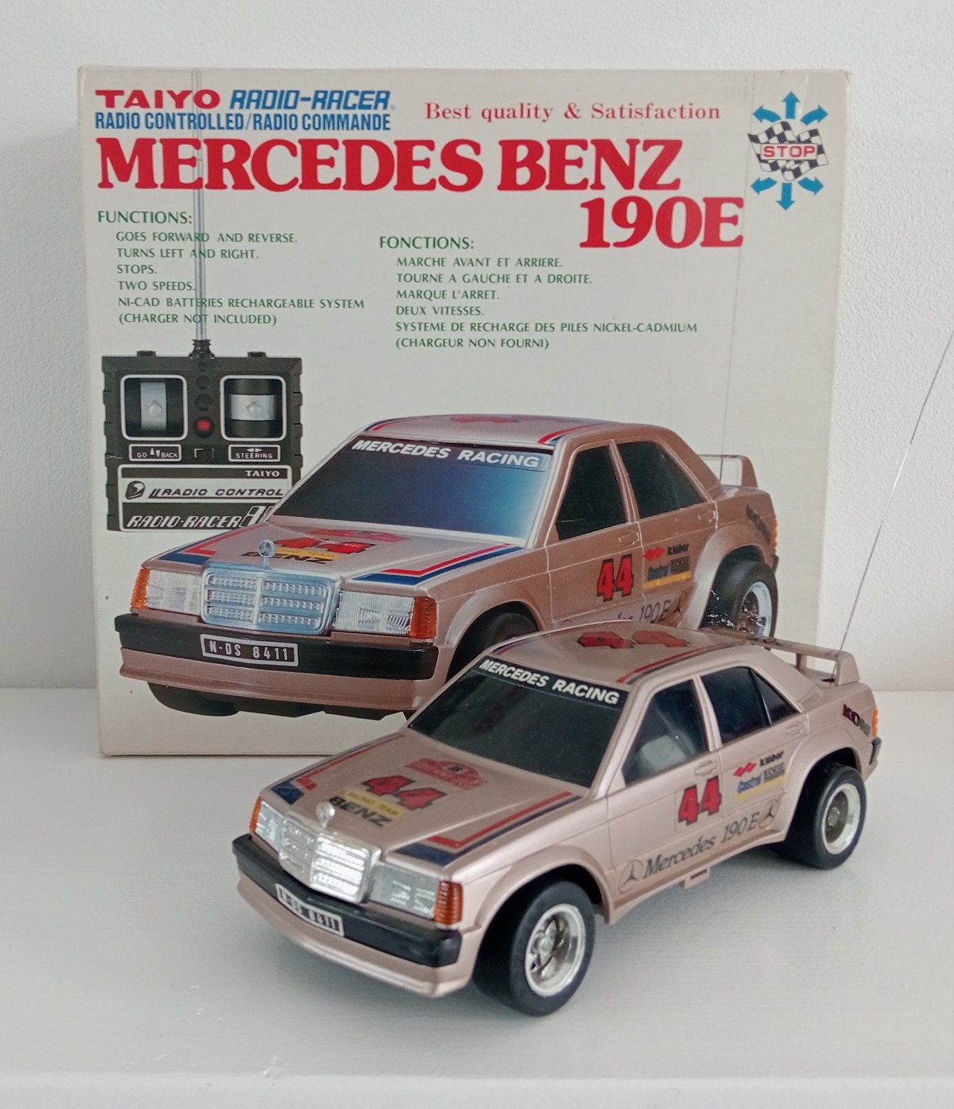 Vintage RC Taiyo Mercedes 190E, Ophalen of Verzenden, Gebruikt