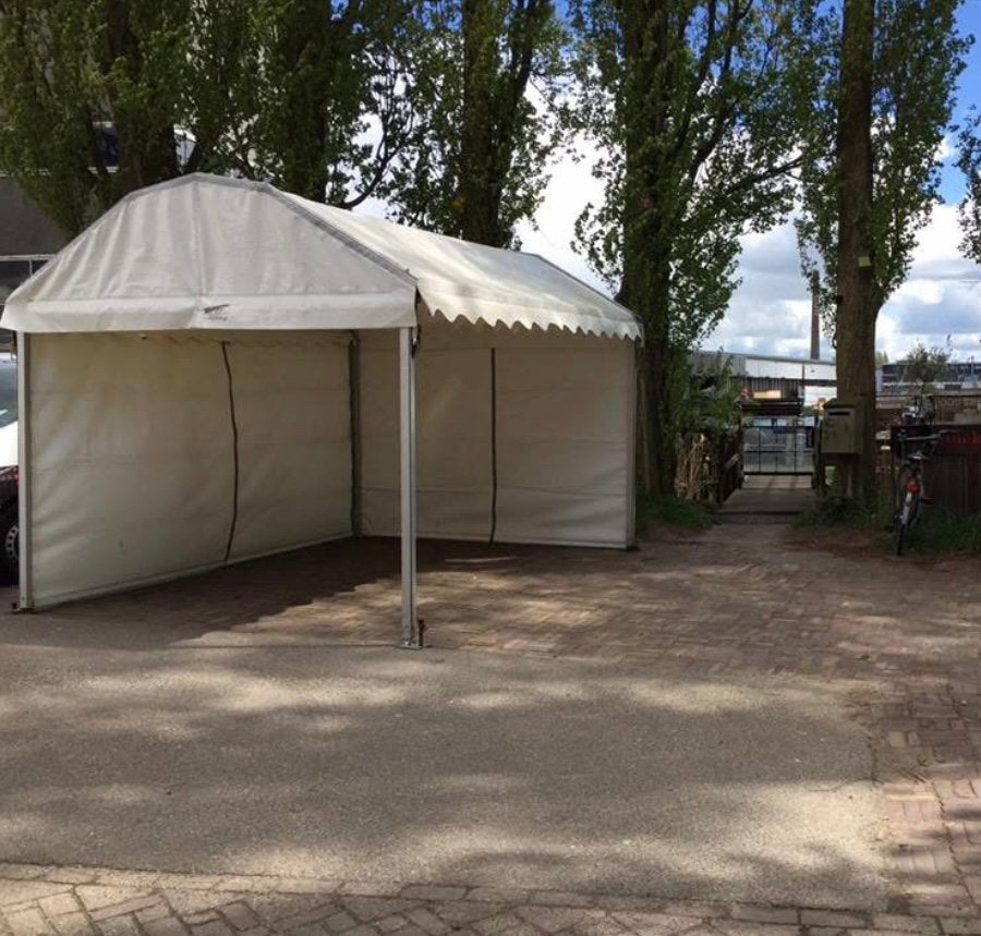 Boogtent 3M breed Te Huur, 4M verlengbaar, Zo goed als nieuw, 4 tot 6 meter, 8 meter of meer, 2 meter of meer