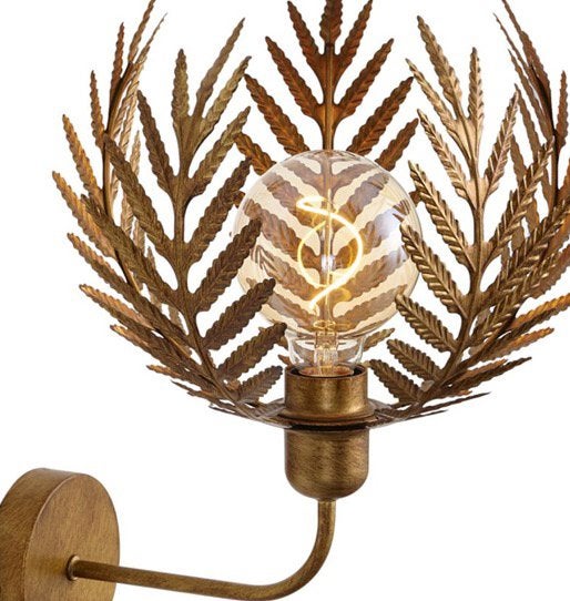 Vintage wandlamp goud/brocante look., Ophalen of Verzenden, Zo goed als nieuw