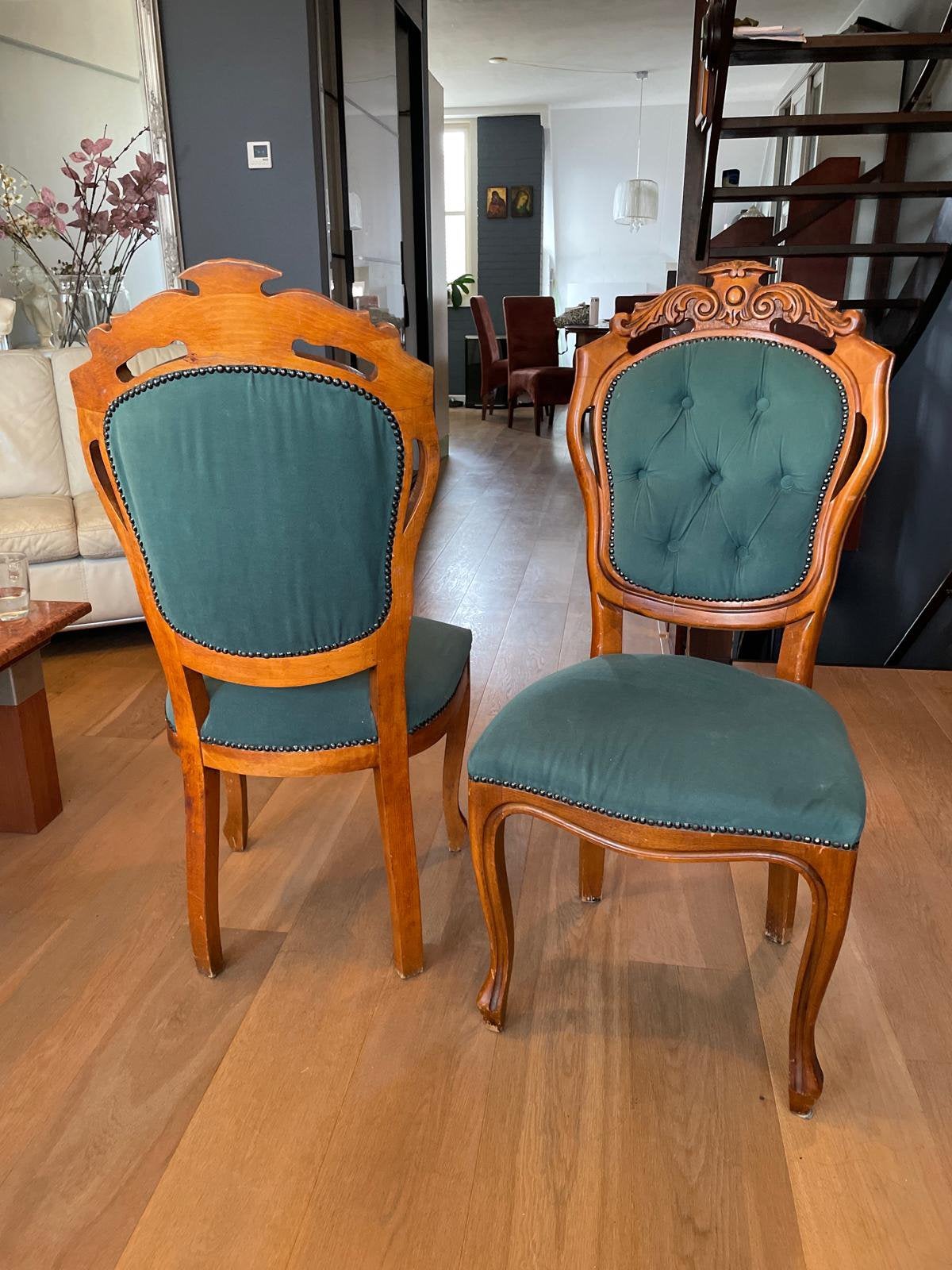 Eettafel stoelen, Ophalen