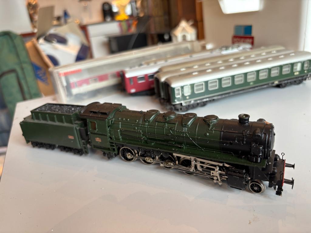 Marklin 3046 stoom locomotief 150x sncf, Hobby en Vrije tijd, Ophalen of Verzenden, Wisselstroom, Locomotief, Märklin