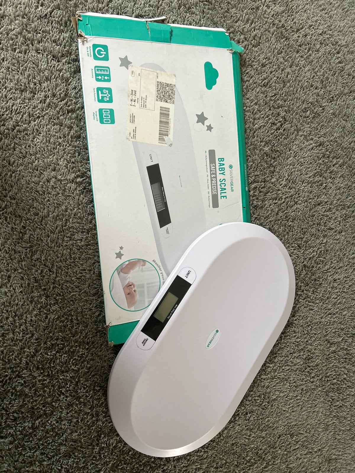 Silvergear Babyweegschaal baby weegschaal Nauwkeurig, Ophalen of Verzenden, Zo goed als nieuw
