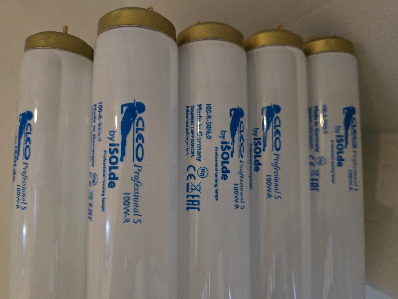 22 Zonnebanklampen en 22 Starters, Ophalen of Verzenden, Zonnebank enkelzijdig, Minder dan 10 lampen