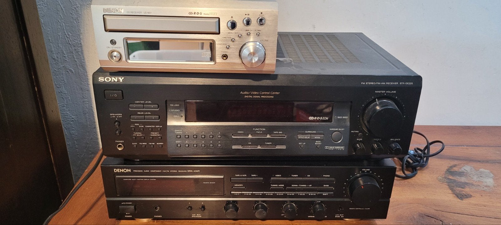 Diverse Audio Sets: Denon, Sony, BNS & Vintage Boxen, Gebruikt, Denon, Cassettedeck, Losse componenten