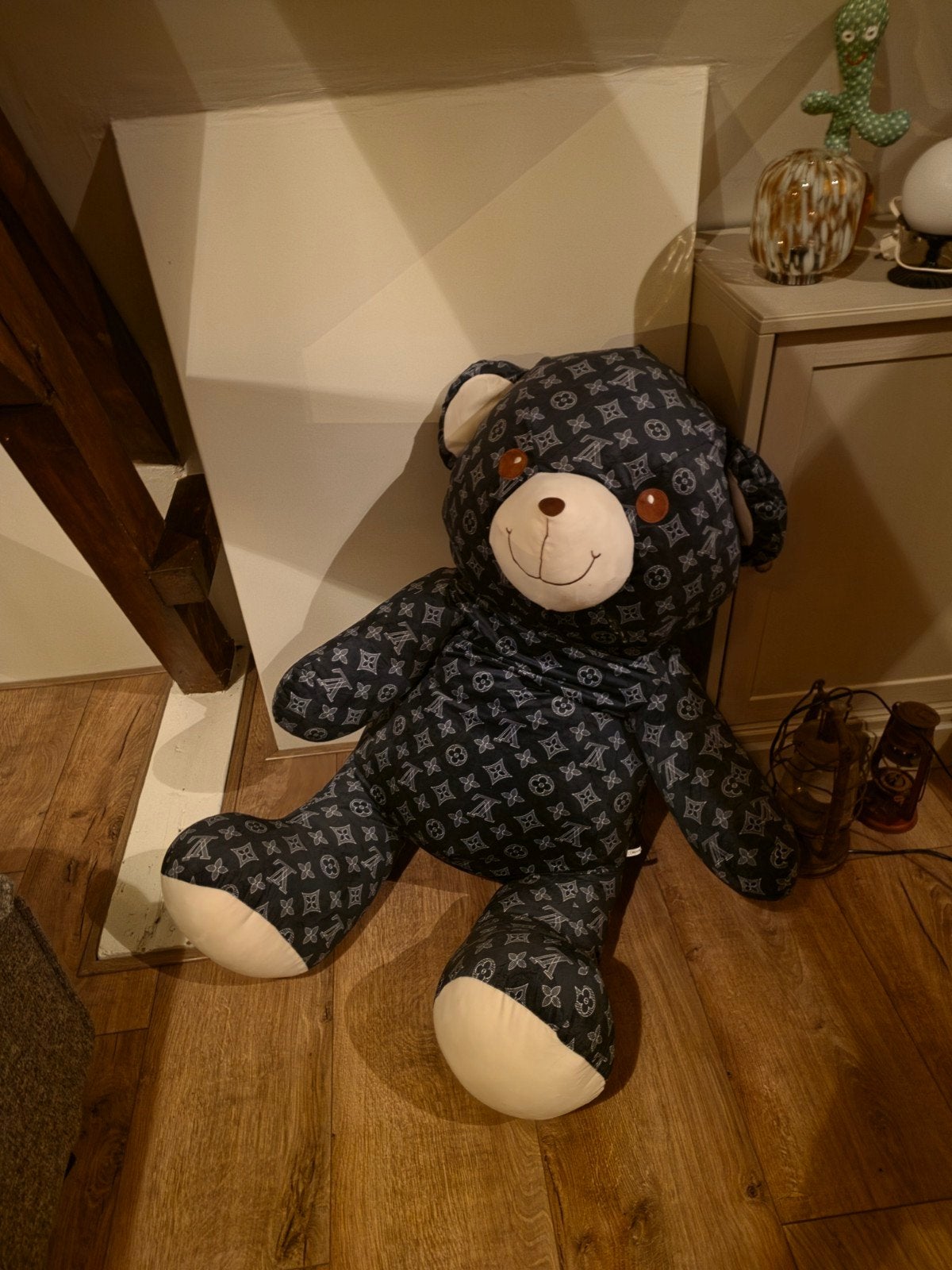 LV knuffelbeer groot, Ophalen, Zo goed als nieuw, Stoffen beer, Overige merken