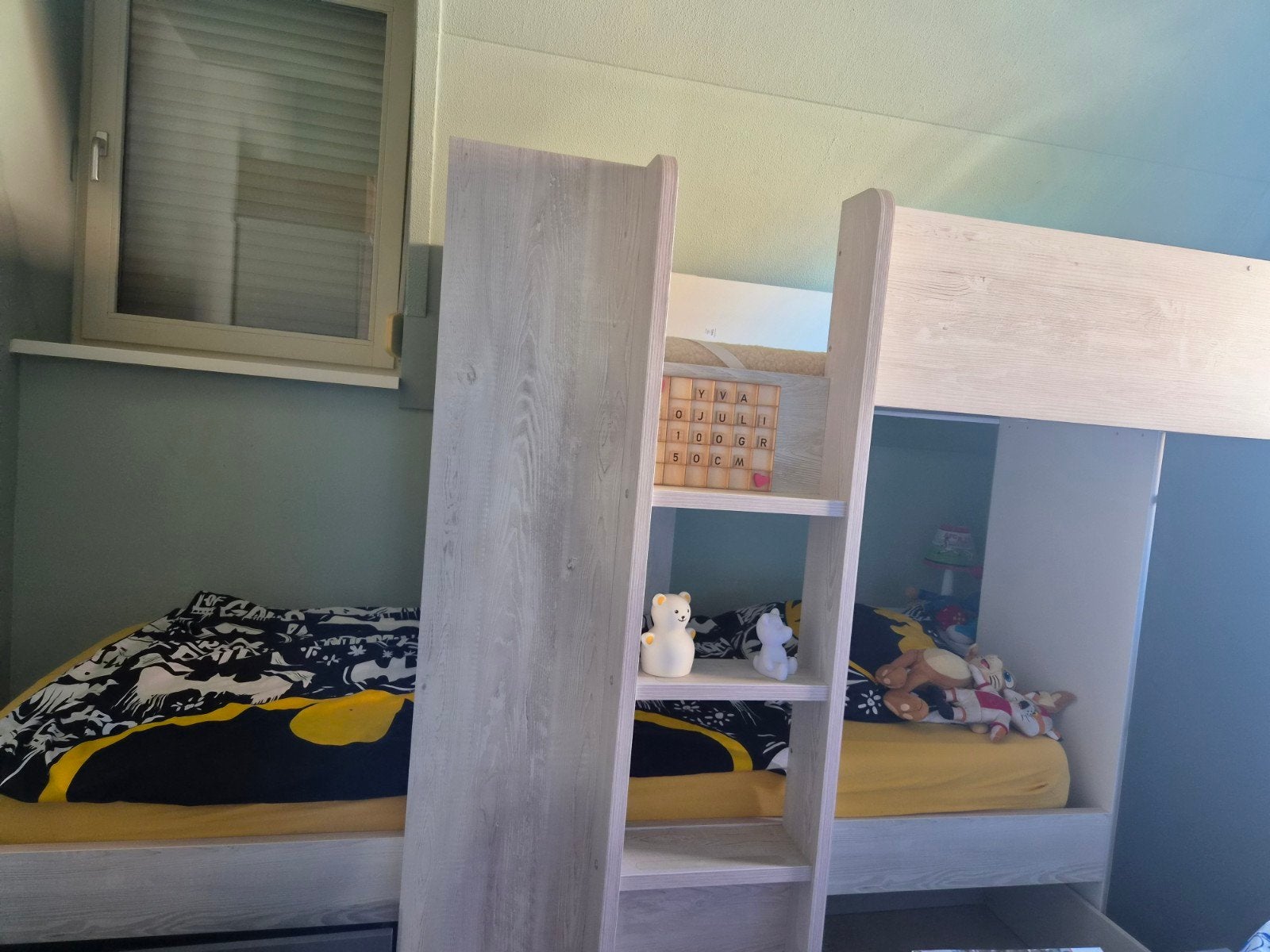 Stapelbed met opbergruimte en kledingkast, Ophalen, Gebruikt, 90 cm, 160 tot 180 cm