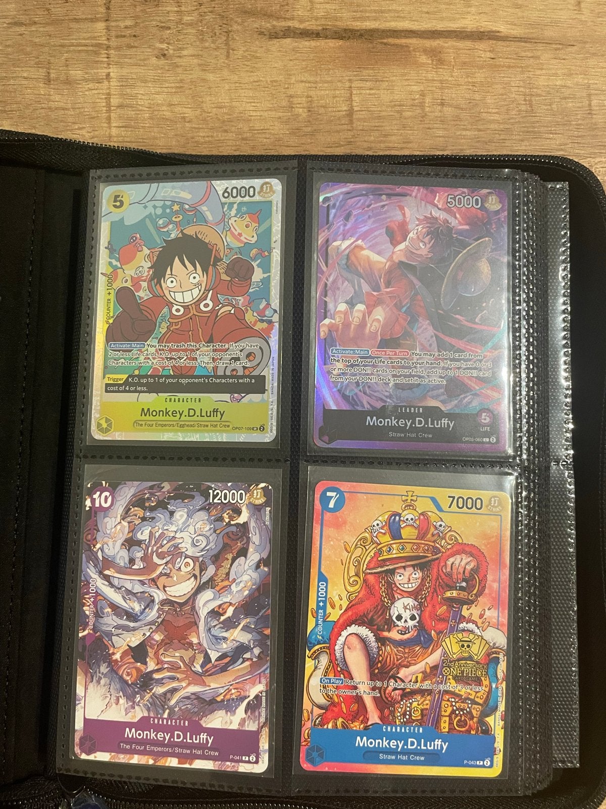 One Piece en Pokémon kaarten verzameling (binder), Ophalen of Verzenden, Zo goed als nieuw, Meerdere kaarten, Foil