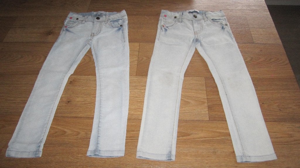 2 Europe kids spijkerbroeken maat 110., Kinderen en Baby's, Kinderkleding | Maat 110, Broek, Gebruikt, Europe Kids, Meisje