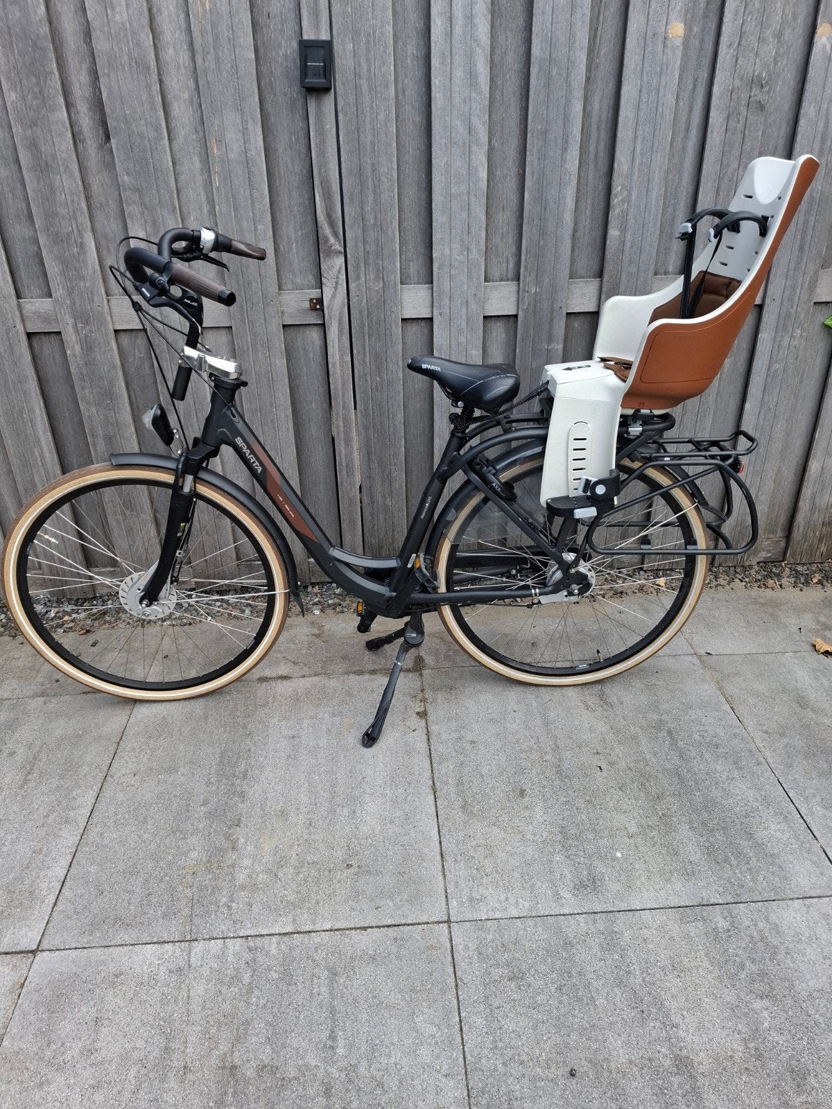 Sparta A-Lane moederfiets met 7 versnellingen en kinderzitje, Ophalen, Gebruikt, Sparta, Versnellingen