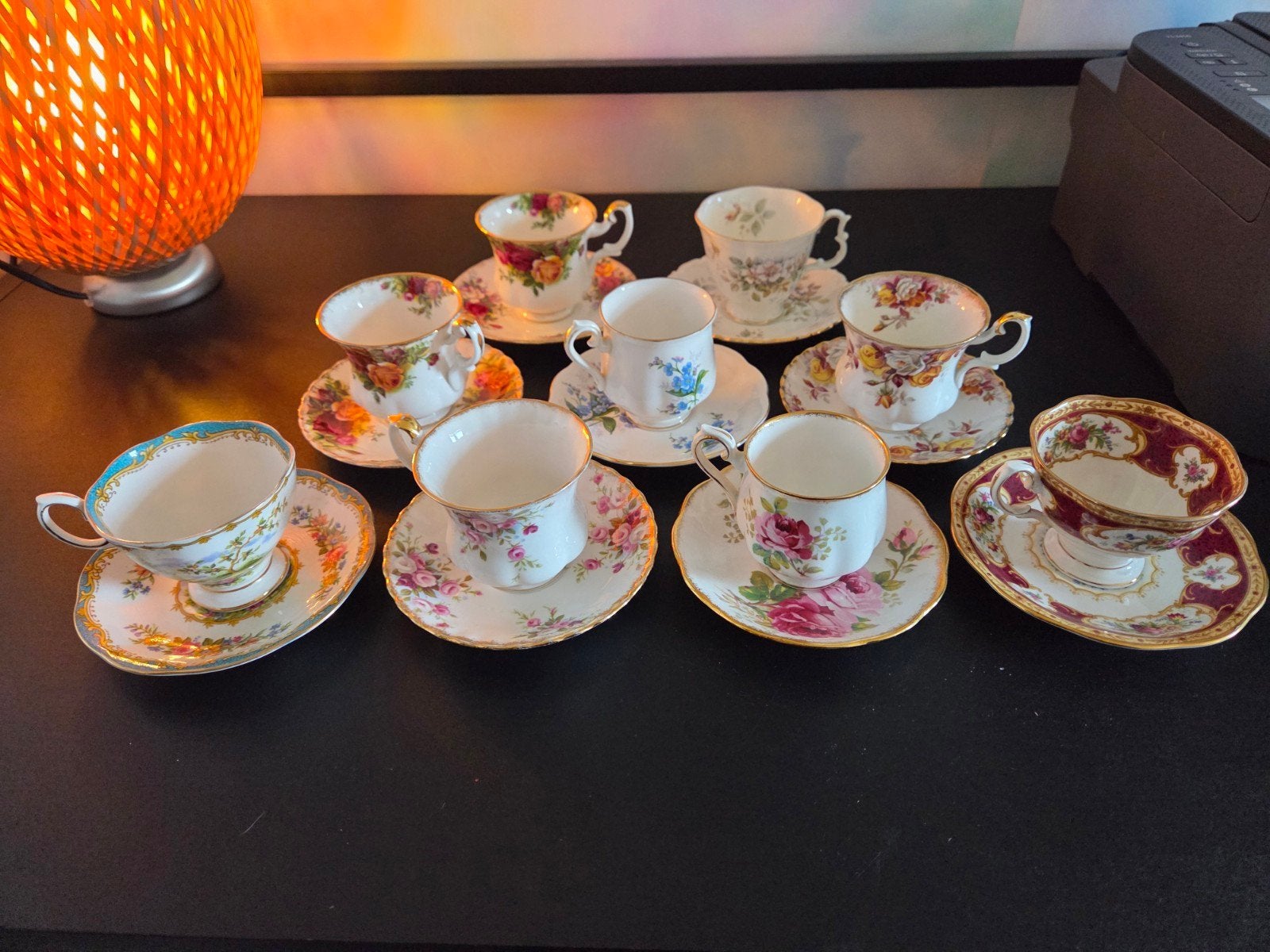 9x Royal Albert kop en schotels - diverse series, Ophalen of Verzenden