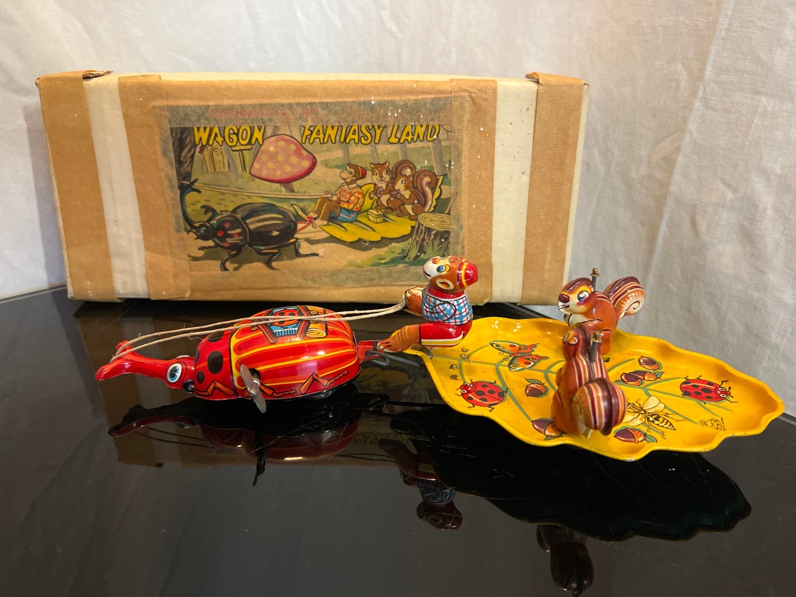 Vintage TPS Japan blikken speelgoed 'Wagon Fantasy Land', Ophalen of Verzenden