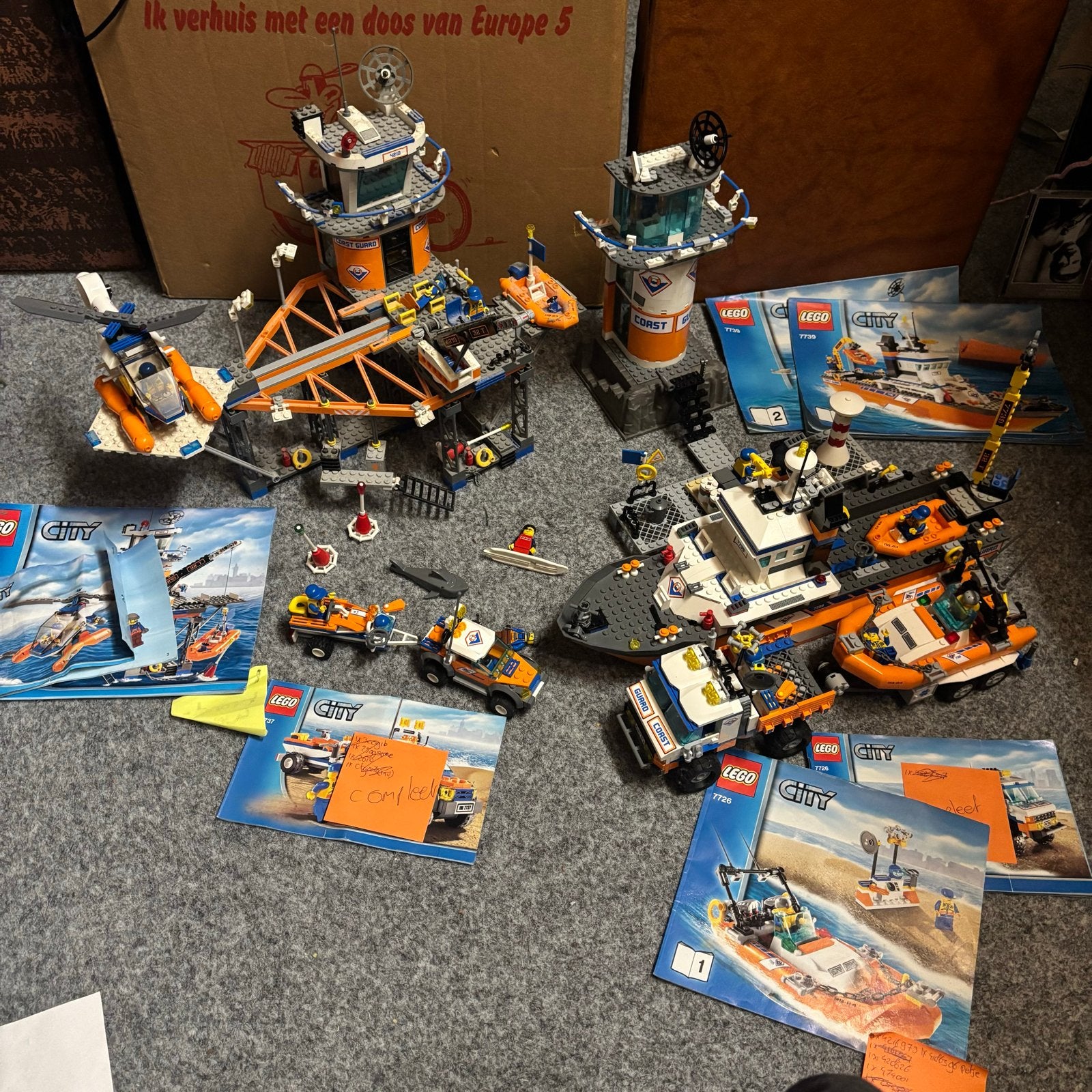 Lego City Coast Guard Collectie: 4210, 7726, 7737, 7739, Ophalen of Verzenden, Gebruikt