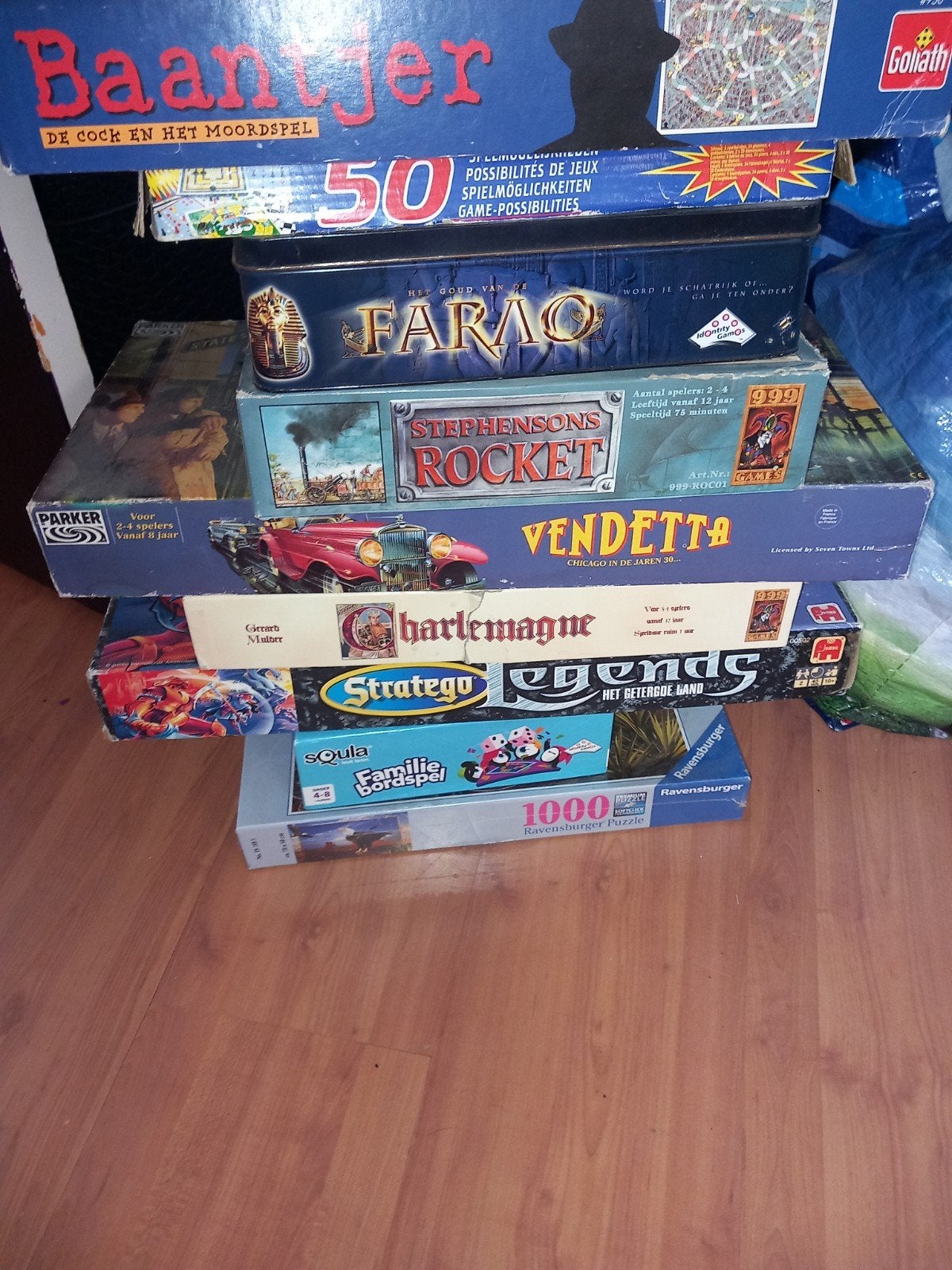 Grote collectie bordspellen - Los of als lot te koop, Vijf spelers of meer, Ophalen of Verzenden, Gebruikt