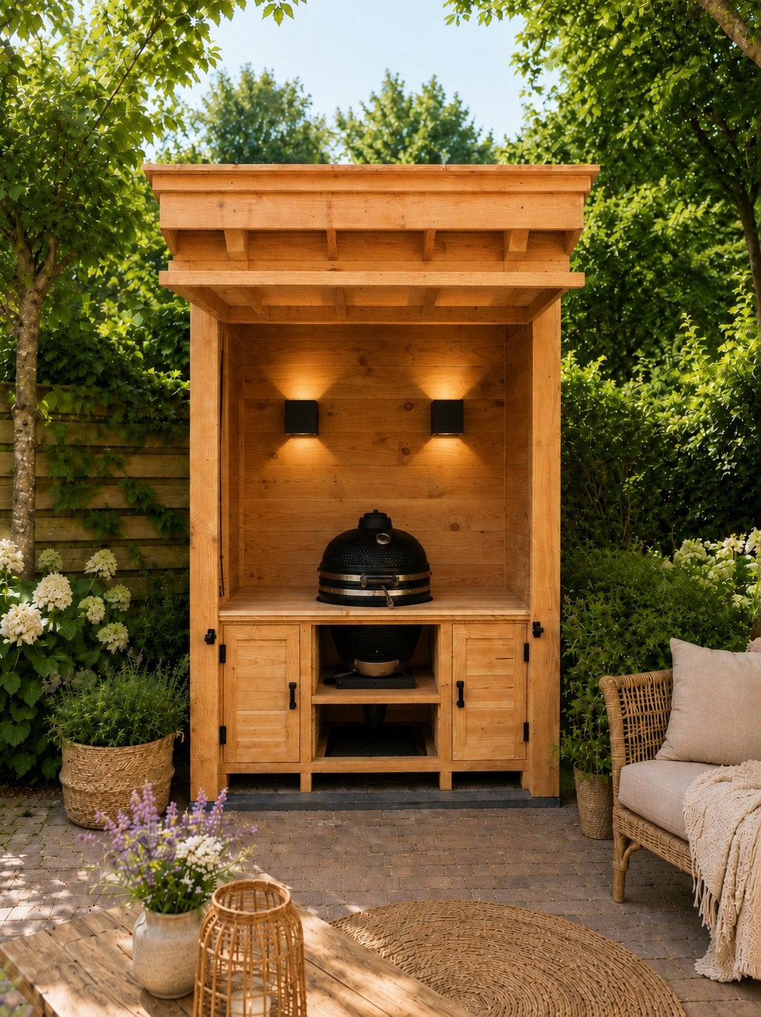 Buitenkeuken Grillcabin, Tuin en Terras, Buitenkeukens, Ophalen, Nieuw, Houtskool
