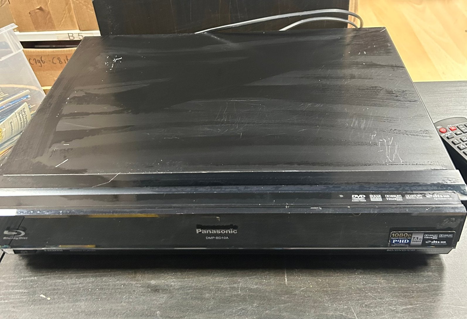 Panasonic DMP-BD10A Blu-ray Speler met Afstandsbediening, Audio, Tv en Foto, Blu-ray-spelers, Ophalen of Verzenden, Gebruikt, Panasonic