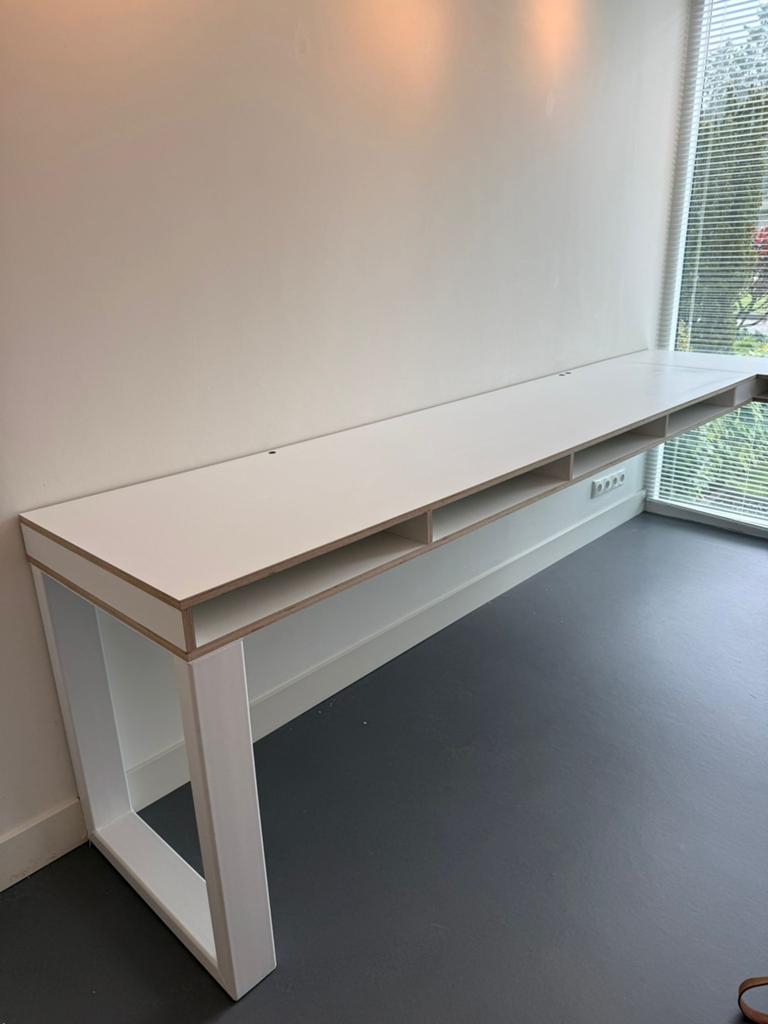 Stalen poot bureaupoot tafelpoot 72x60x10, Ophalen, Rond, Tot twee personen, 50 tot 100 cm