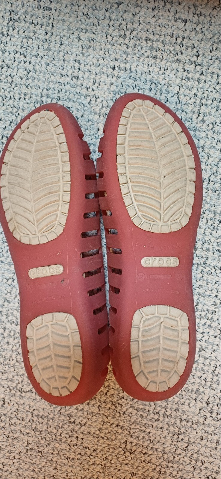 Crocs Isabella Jelly Flats - Maat 38 kleur roze, Crocs, Gedragen, Rood, Ballerina's