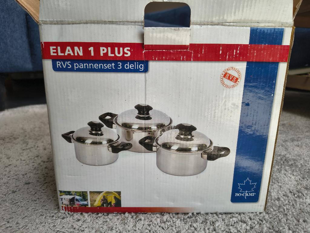 Pannenset bijv. voor de camping, Ophalen, Zo goed als nieuw