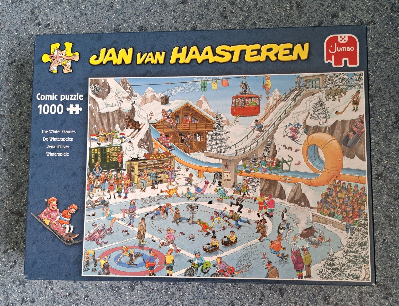 Jan van Haasteren puzzel  Winterspelen, Hobby en Vrije tijd, Denksport en Puzzels, Ophalen, 500 t/m 1500 stukjes, Zo goed als nieuw